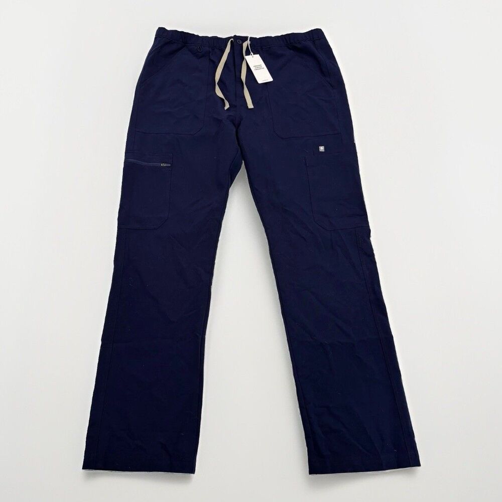 Figs Scrub Pants Mens Size XL Cairo Cargo Navy Blue NWT